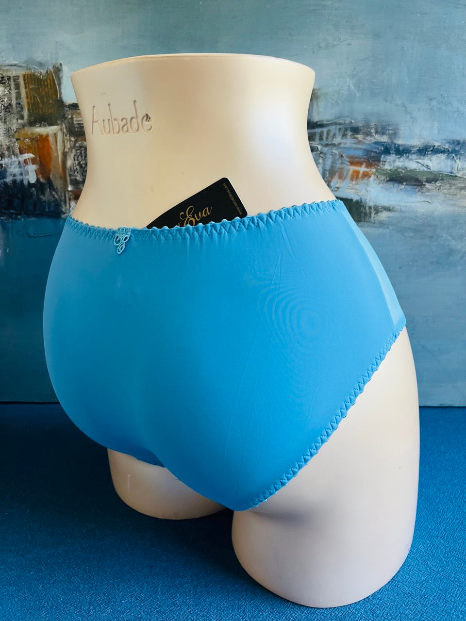 Culotte slip haut bleu - TESS - Louisa Bracq