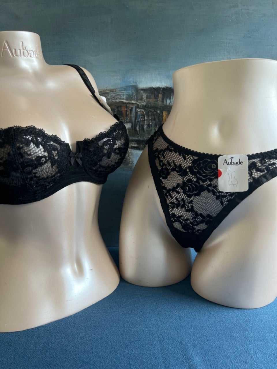 Culotte tanga - VOLGA (noir) - Aubade