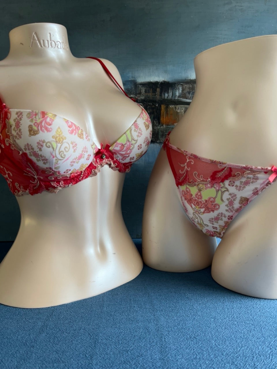 Culotte string - FLORAISON CORAIL - Lise Charmel