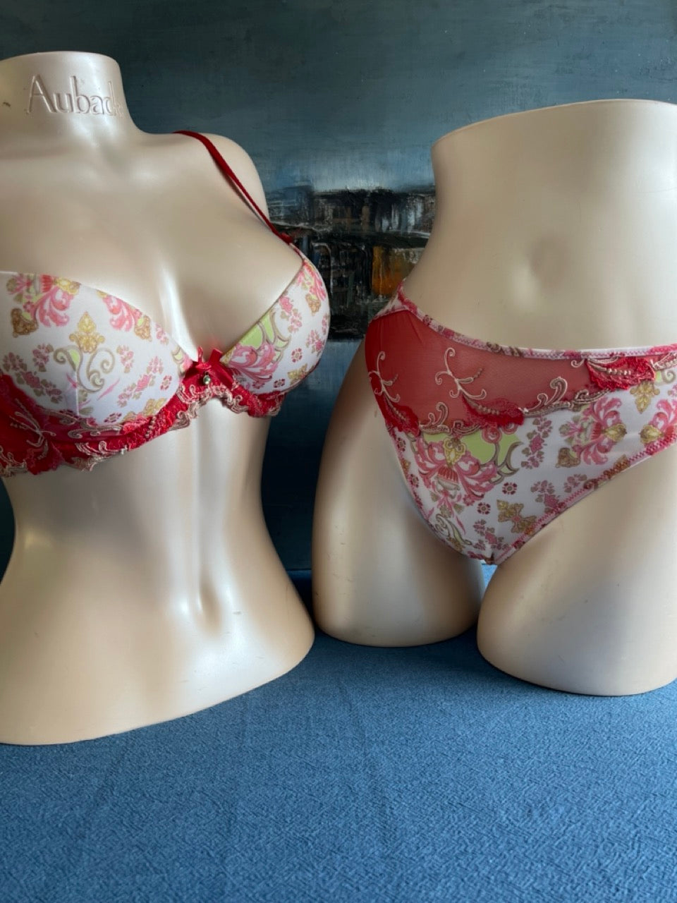 Culotte tanga - FLORAISON CORAIL - Lise Charmel