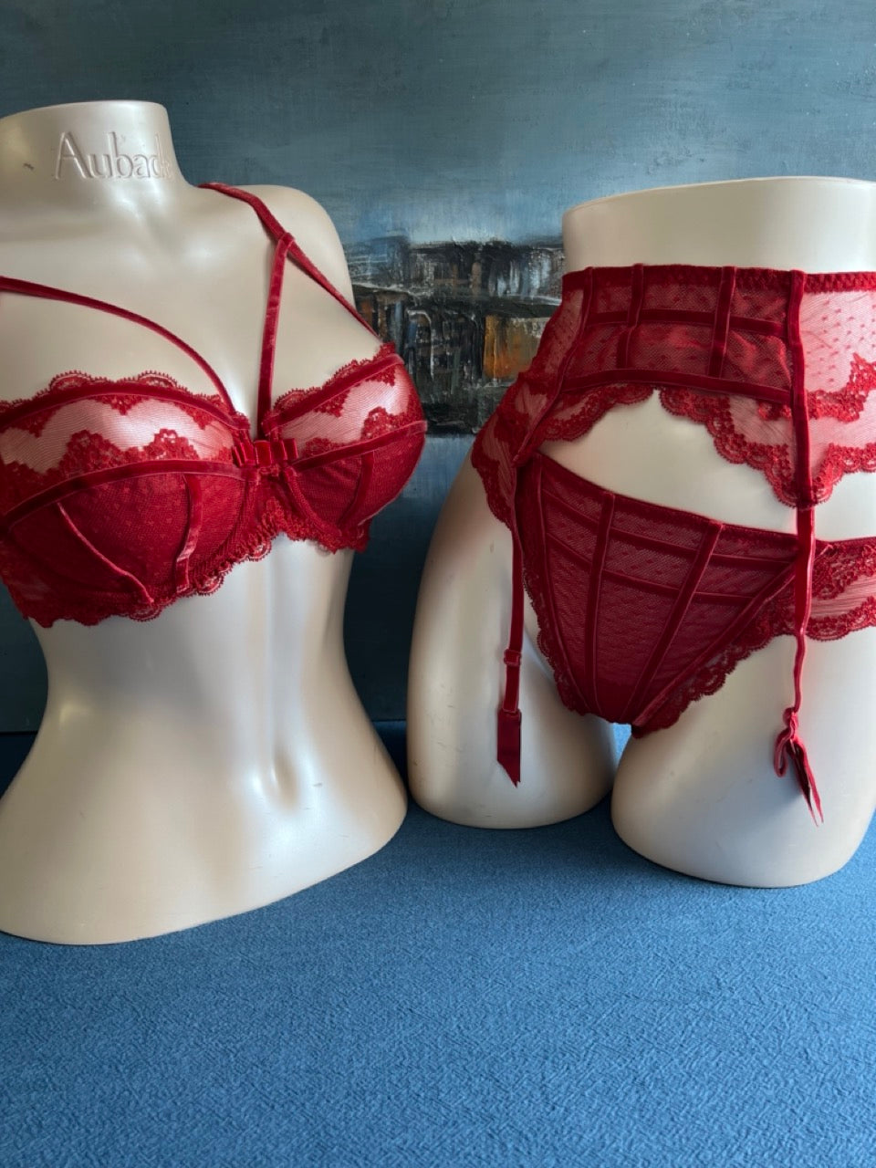 Porte-jarretelles Et Serre-taille Lise Charmel Taille 1 - Rouge Et Fuchsia, Neuf Sans étiquette