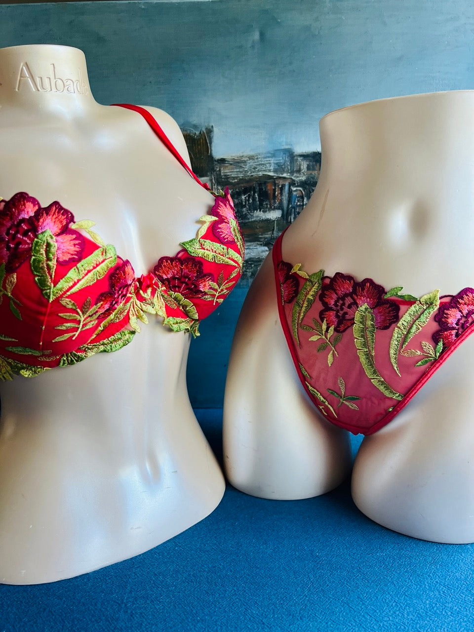 Culotte string rouge - JUNGLE MISTERY - Lise Charmel