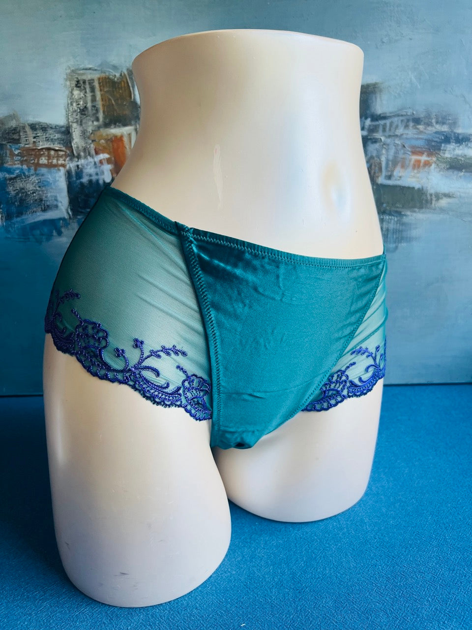 Shorty Lingerie Lise Charmel Soie - Taille 1 (XS) - Couleur Aubergine - Neuf Avec Étiquettes