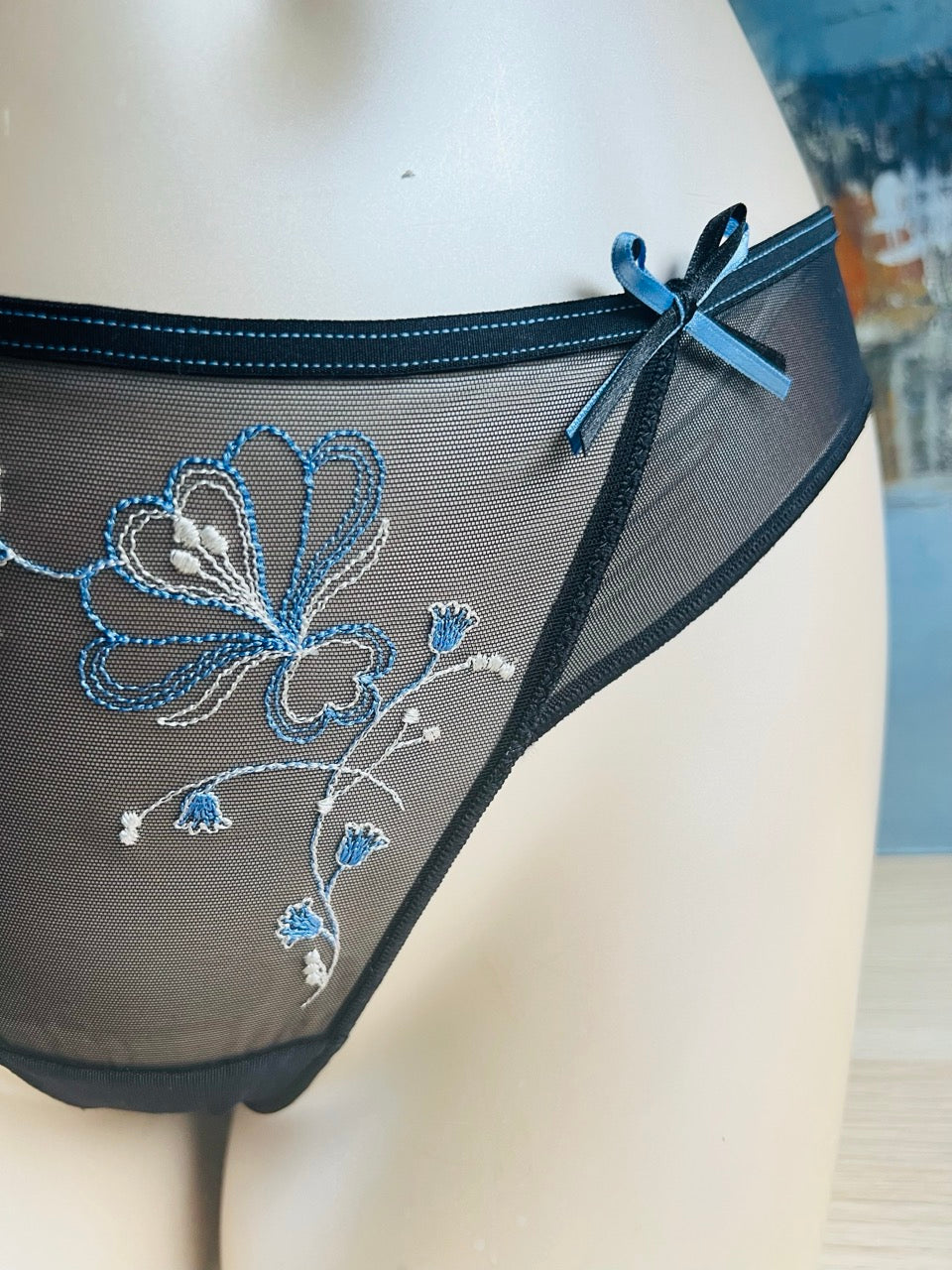 Culotte tanga - ELIZA (noir) - Simone Pérèle