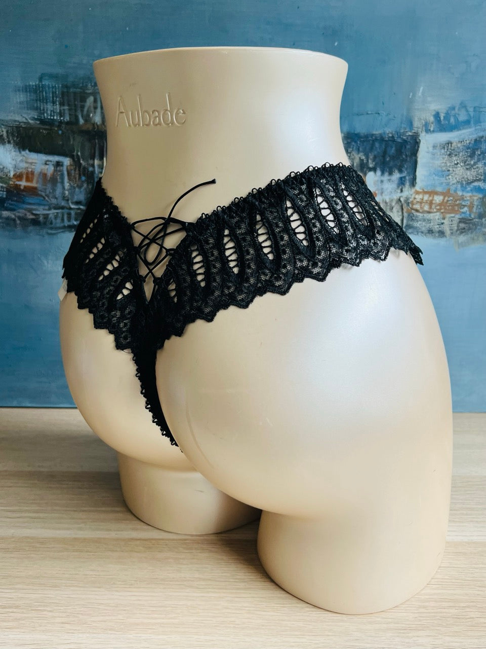 Culotte tanga - HYPNOSE (noir) - Lejaby