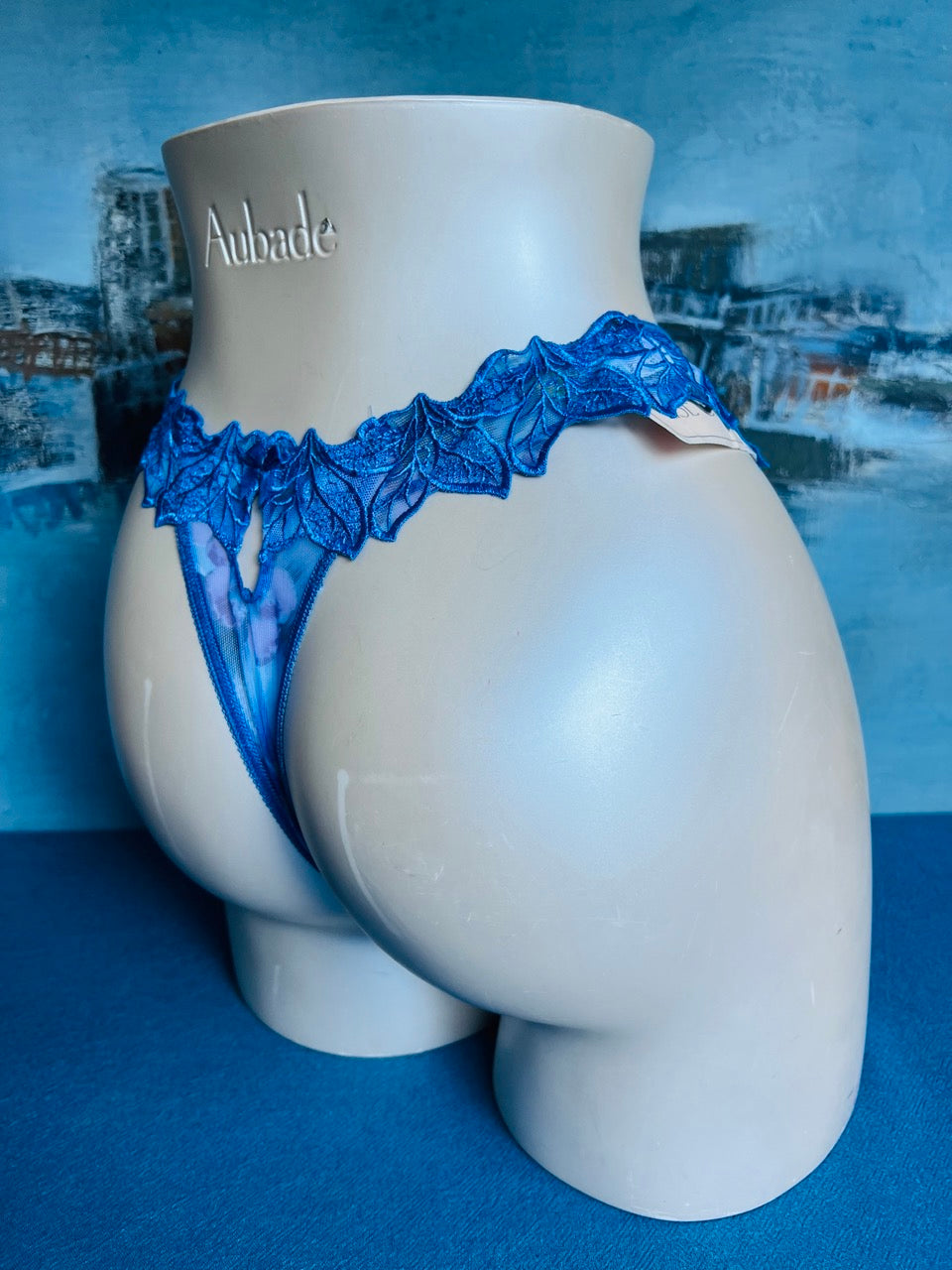 Culotte tanga bleu - DESIR DESIR - Lise Charmel