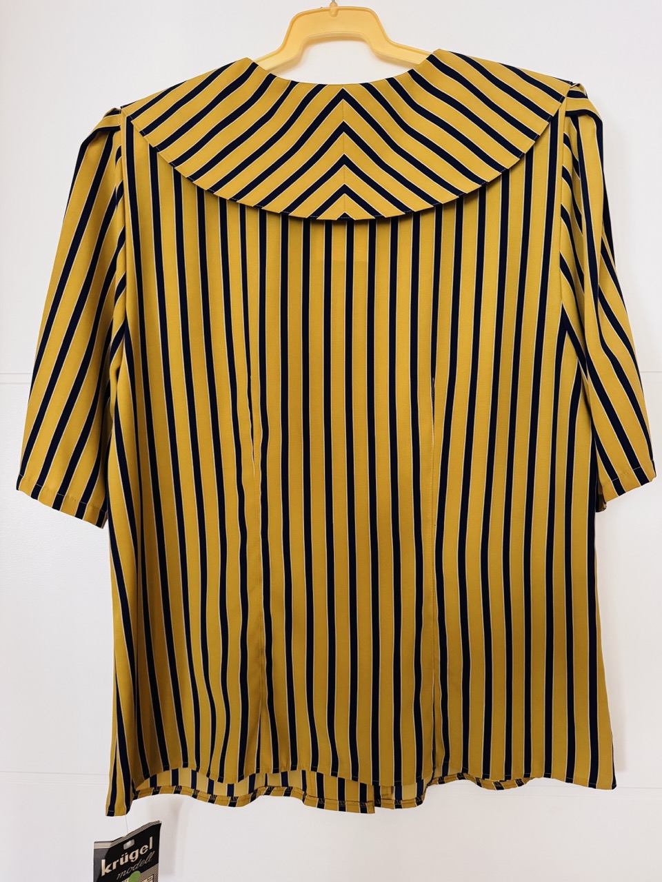 Chemisier style bowling jaune vintage rétro look