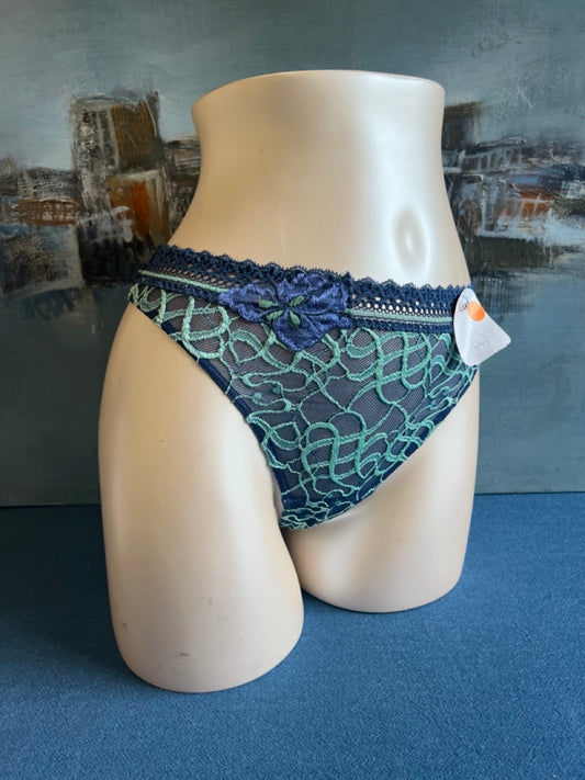 Culotte tanga - ALHAMBRA (bleu) - Aubade