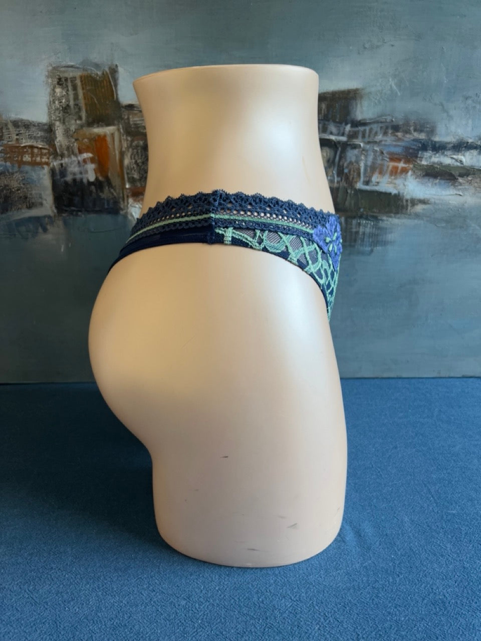 Culotte tanga - ALHAMBRA (bleu) - Aubade