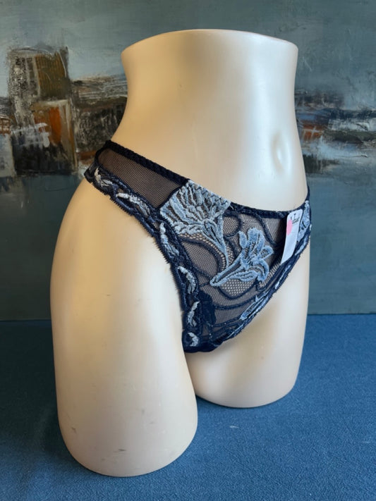 Culotte tanga - ART DECO (bleu) - Aubade