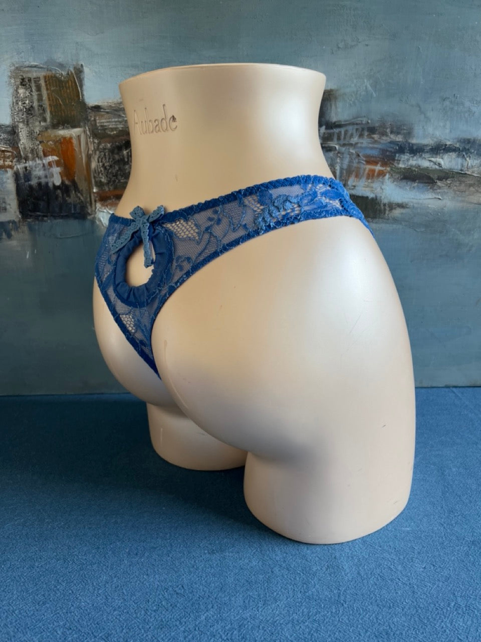 Culotte tanga - PROMENADE DU COUCHANT (bleu) - Aubade