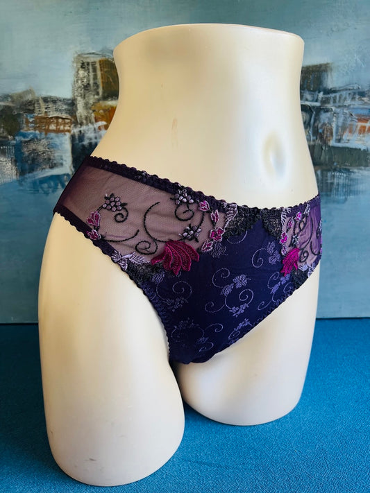 Culotte brésilienne violet - OPHELIA - Louisa Bracq