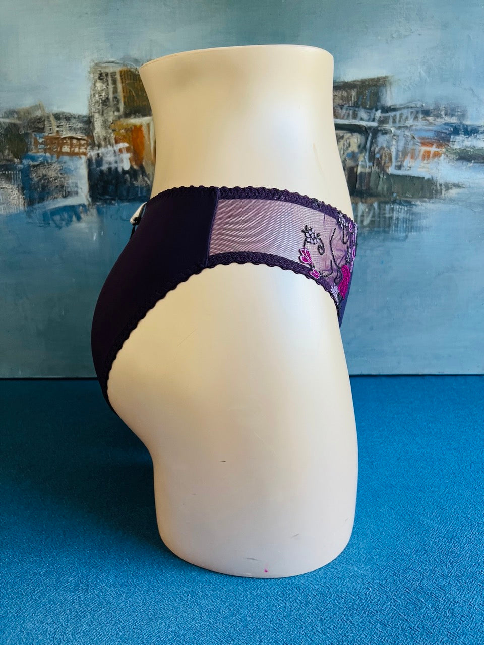 Culotte brésilienne violet - OPHELIA - Louisa Bracq