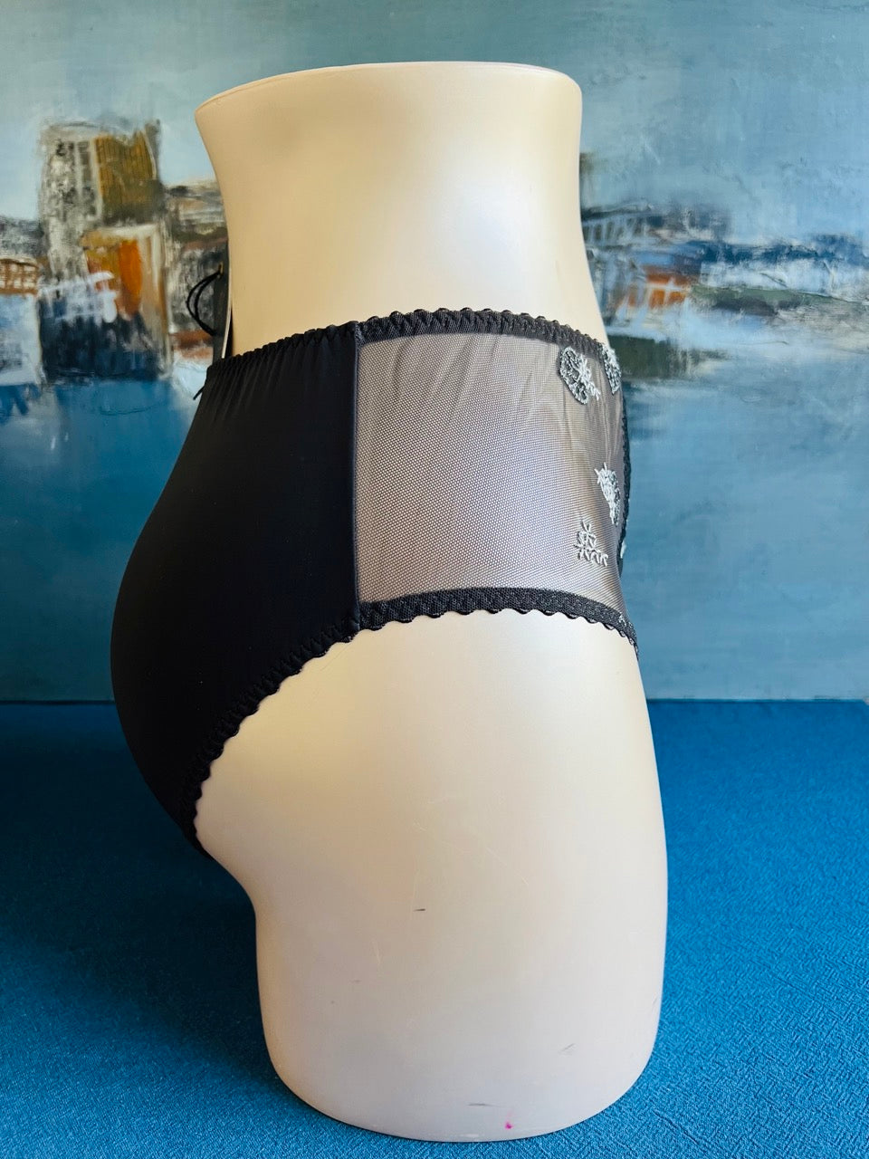 Culotte slip haut gris - TESS - Louisa Bracq