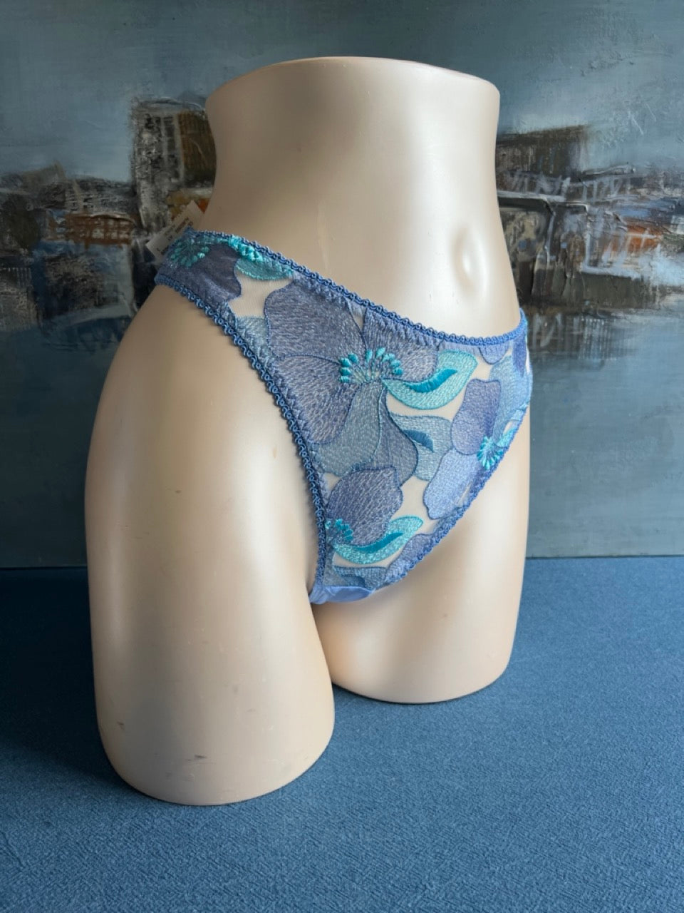 Culotte tanga - CARAIBES (bleu) - Aubade