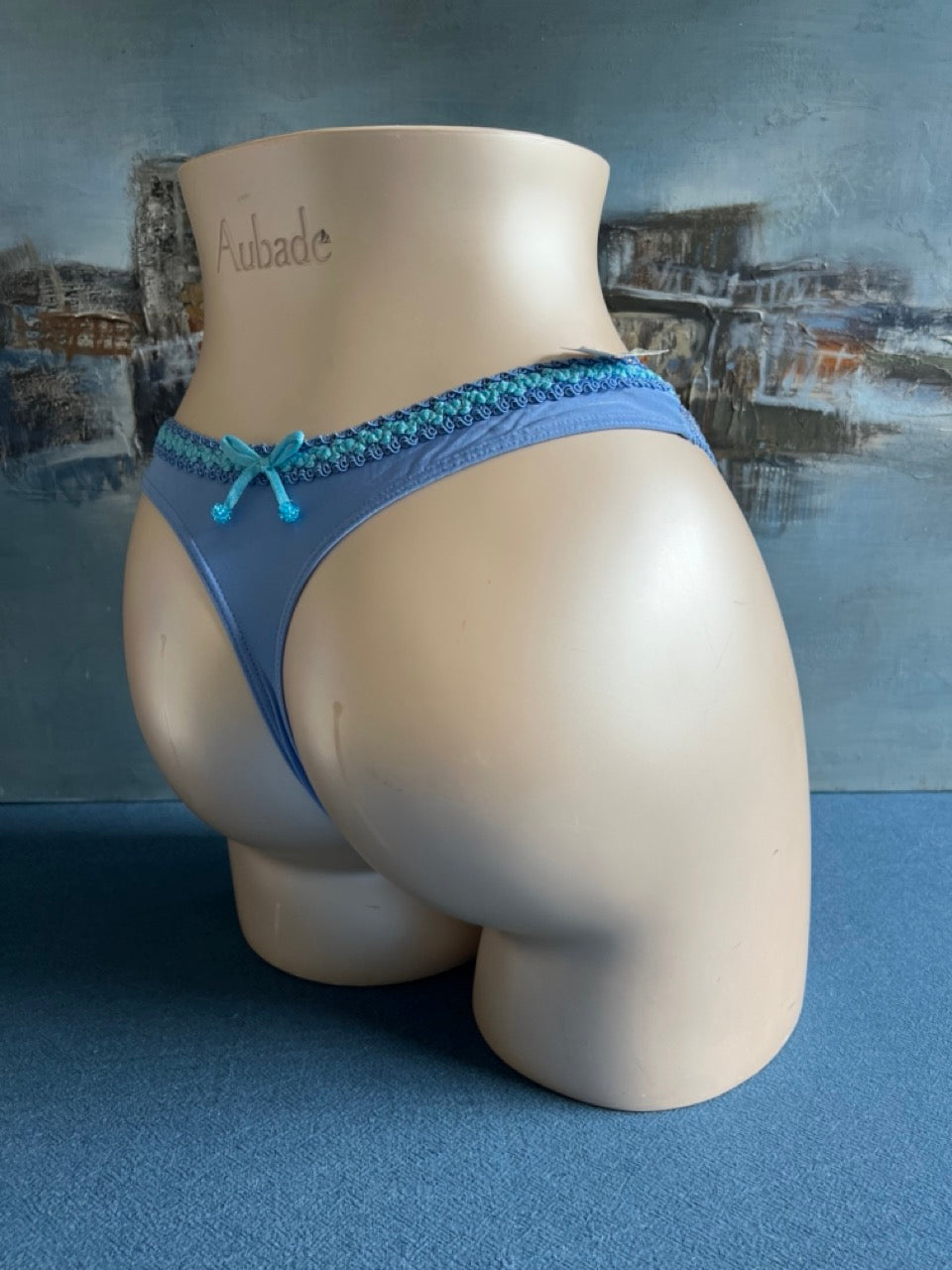 Culotte tanga - CARAIBES (bleu) - Aubade