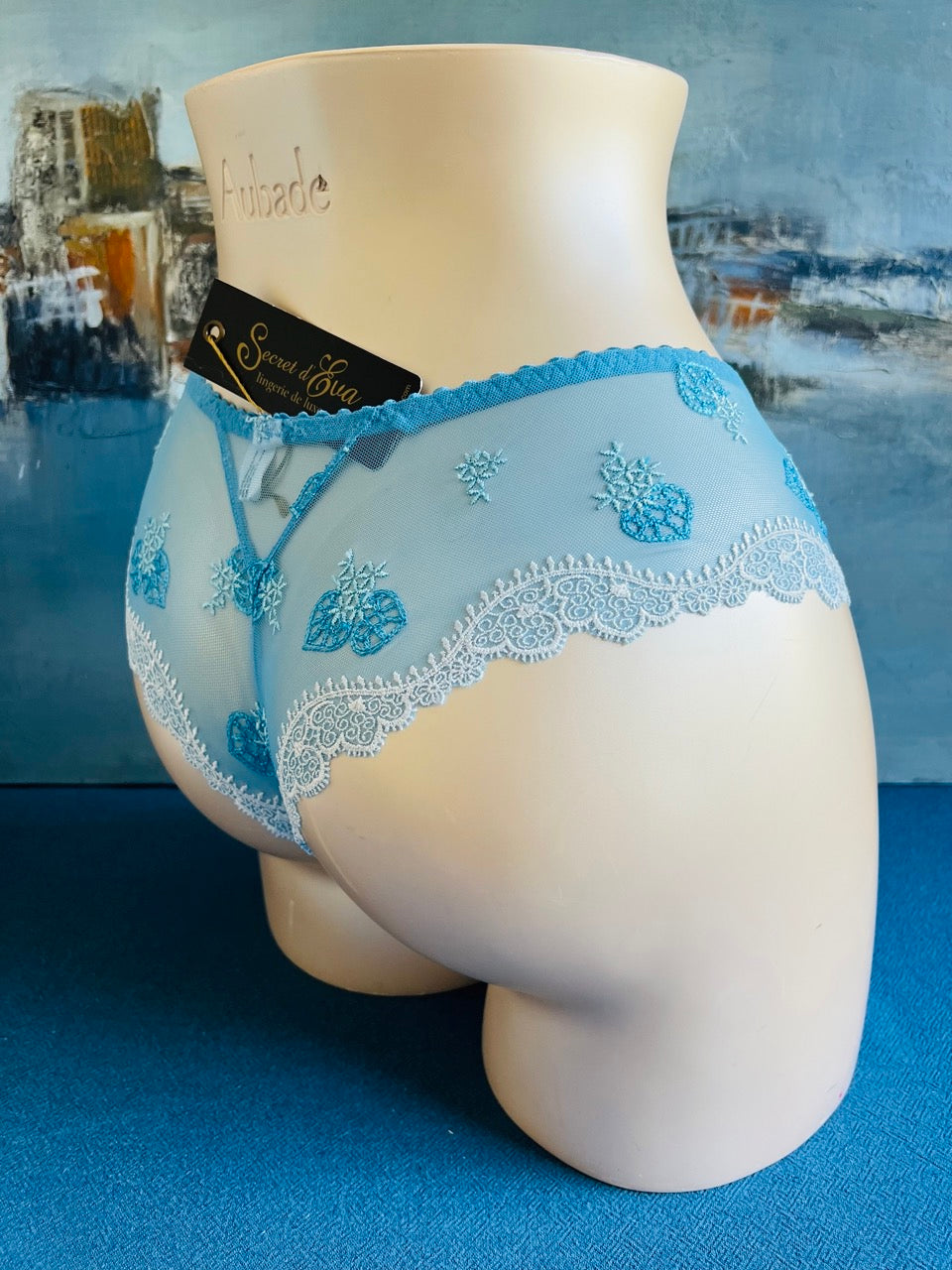 Culotte shorty bleu - TESS - Louisa Bracq