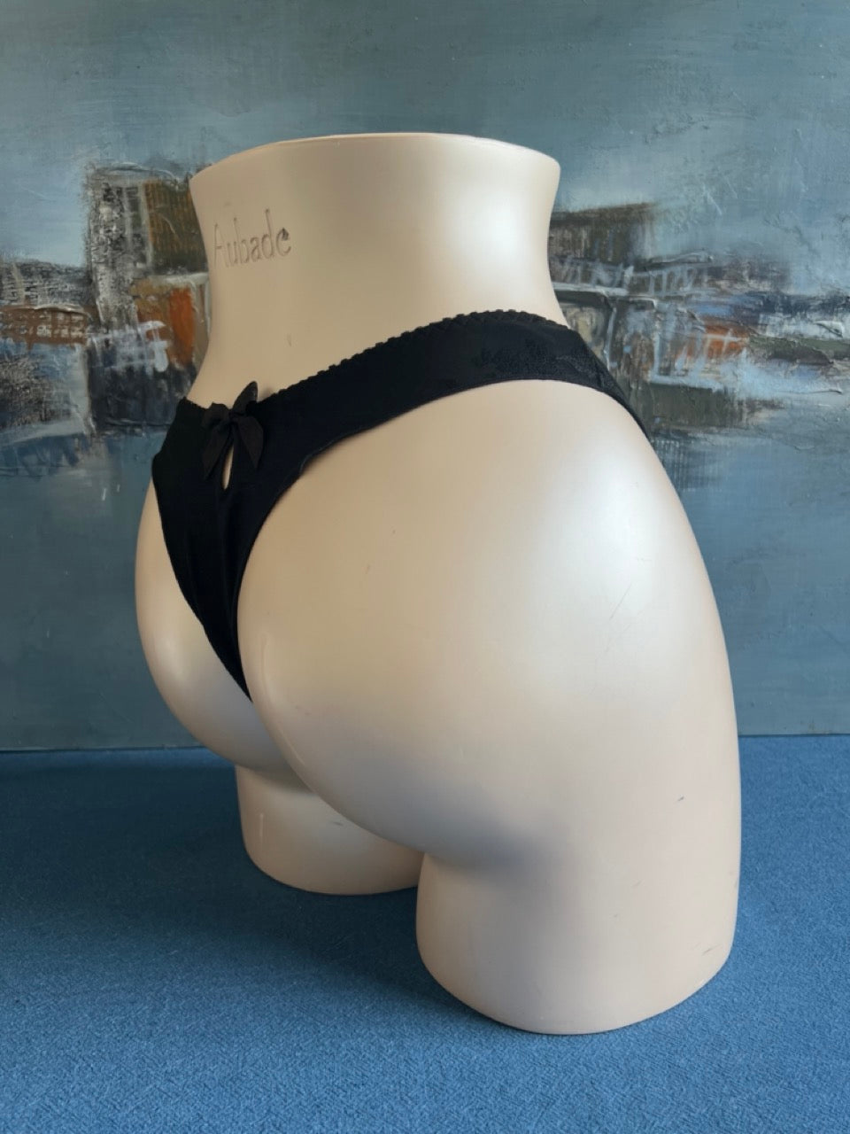 Culotte tanga - VOLGA (noir) - Aubade