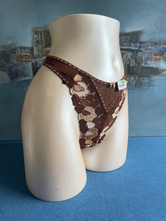 Culotte tanga - MOSAIQUE (marron) - Aubade