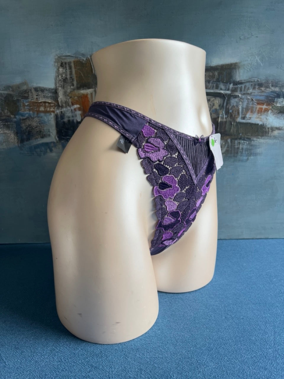 Culotte tanga - MOSAIQUE (violet) - Aubade