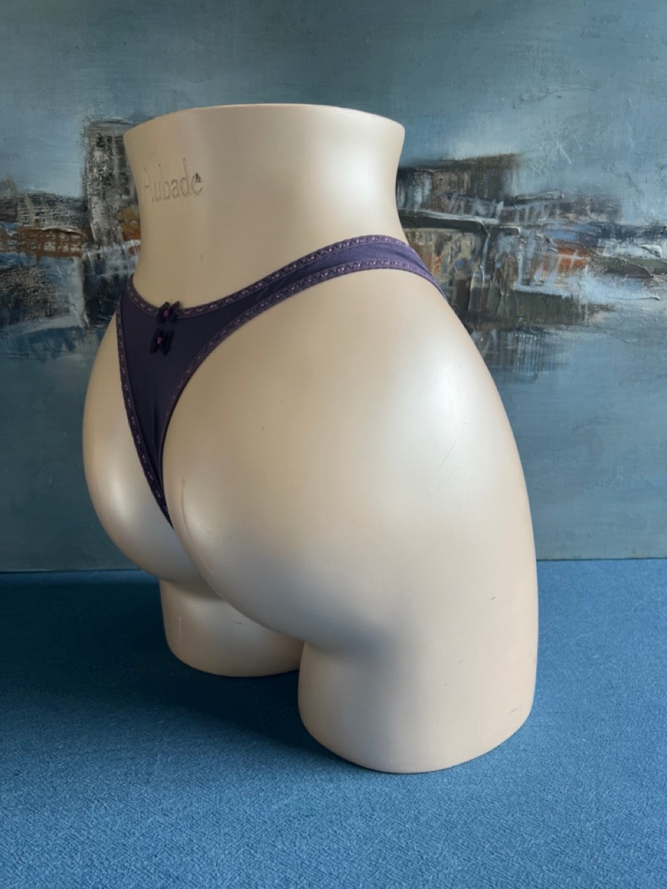 Culotte tanga - MOSAIQUE (violet) - Aubade