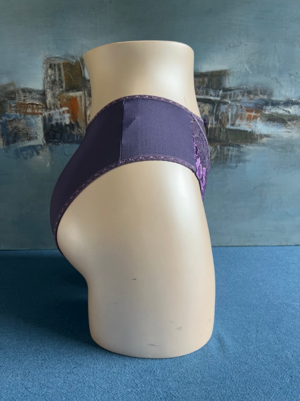 Culotte slip haut - MOSAIQUE (violet) - Aubade