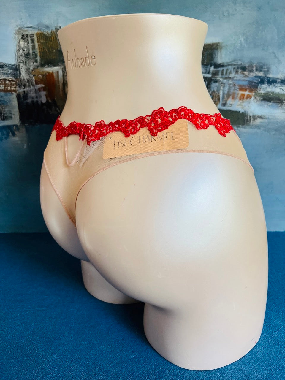 Culotte tanga - NUITS D'ETE beige - Lise Charmel