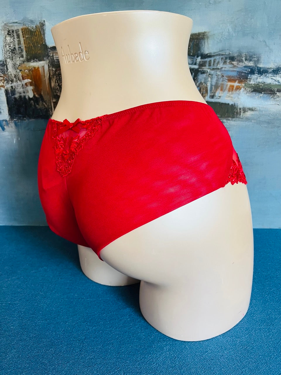 Culotte shorty - SERTI GUIPURE rouge - Lise Charmel