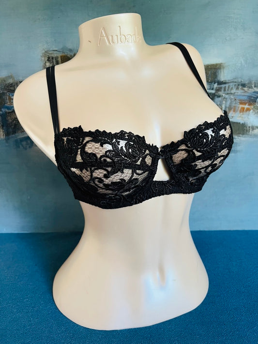 SG corbeille - SERTI GUIPURE noir - Lise Charmel