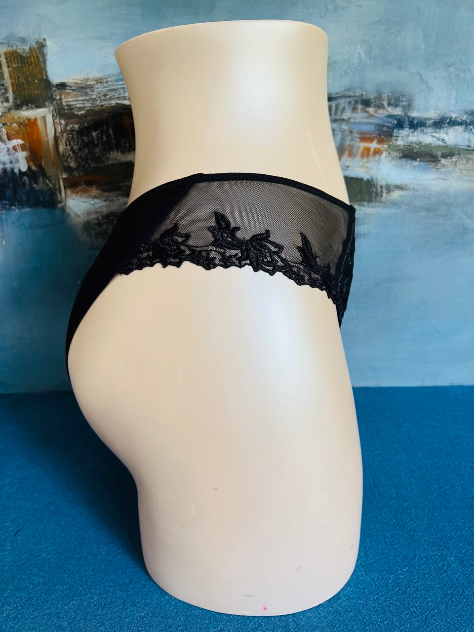 Culotte italienne - SERTI GUIPURE noir - Lise Charmel