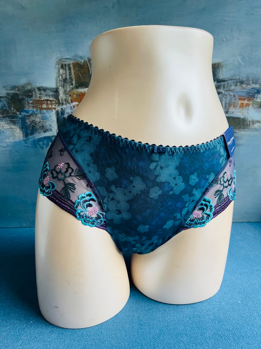 Culotte tanga - MADAME BUTTERFLY (bleu) - Prima Donna