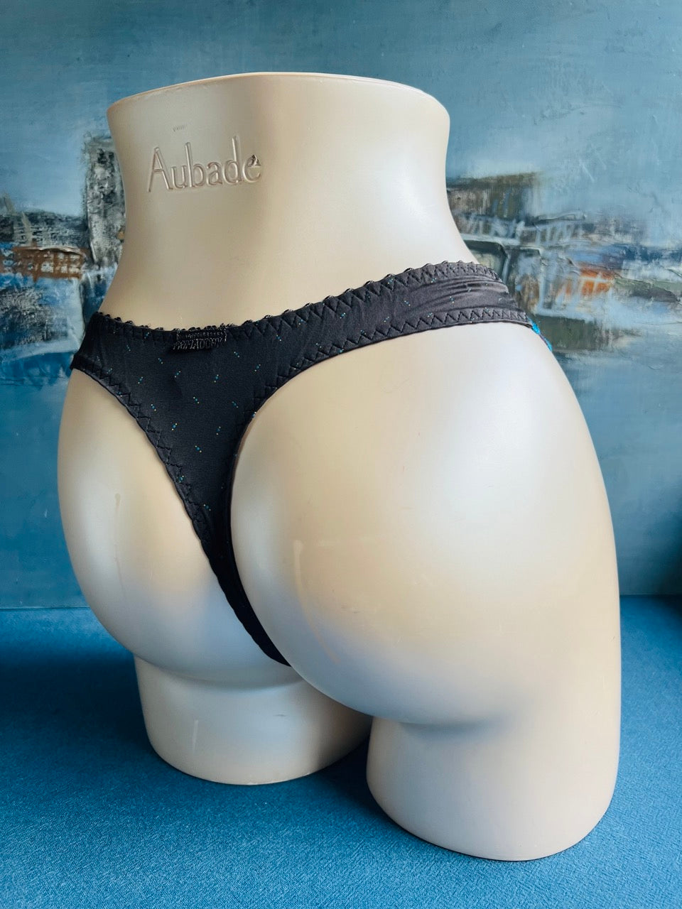 Culotte tanga - BELLEVILLE (bleu) - Prima Donna