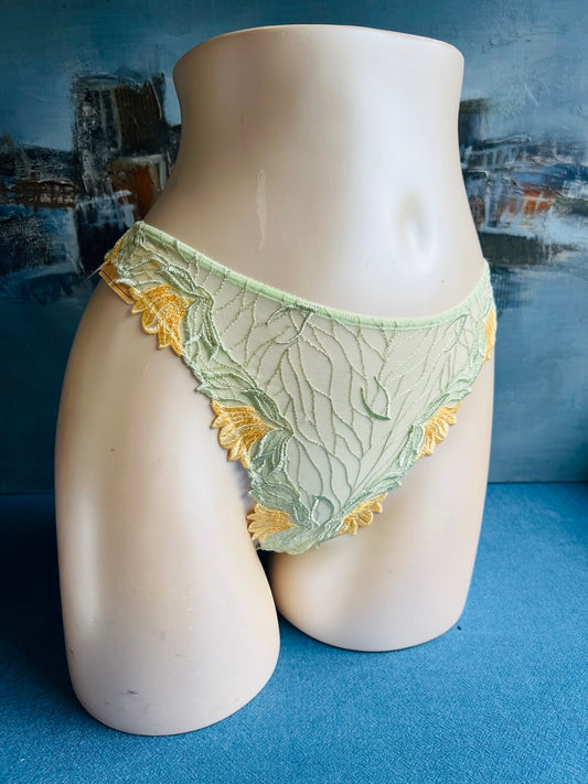 Culotte tanga vert - FLEUR ET FLAMME - Lise Charmel