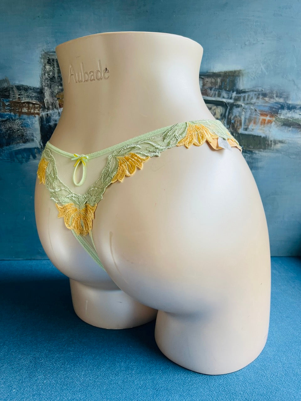 Culotte tanga vert - FLEUR ET FLAMME - Lise Charmel