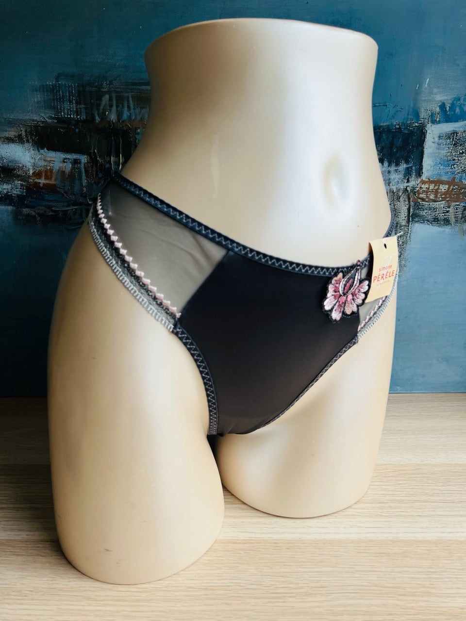 Culotte tanga - KATARINA gris - Simone Pérèle