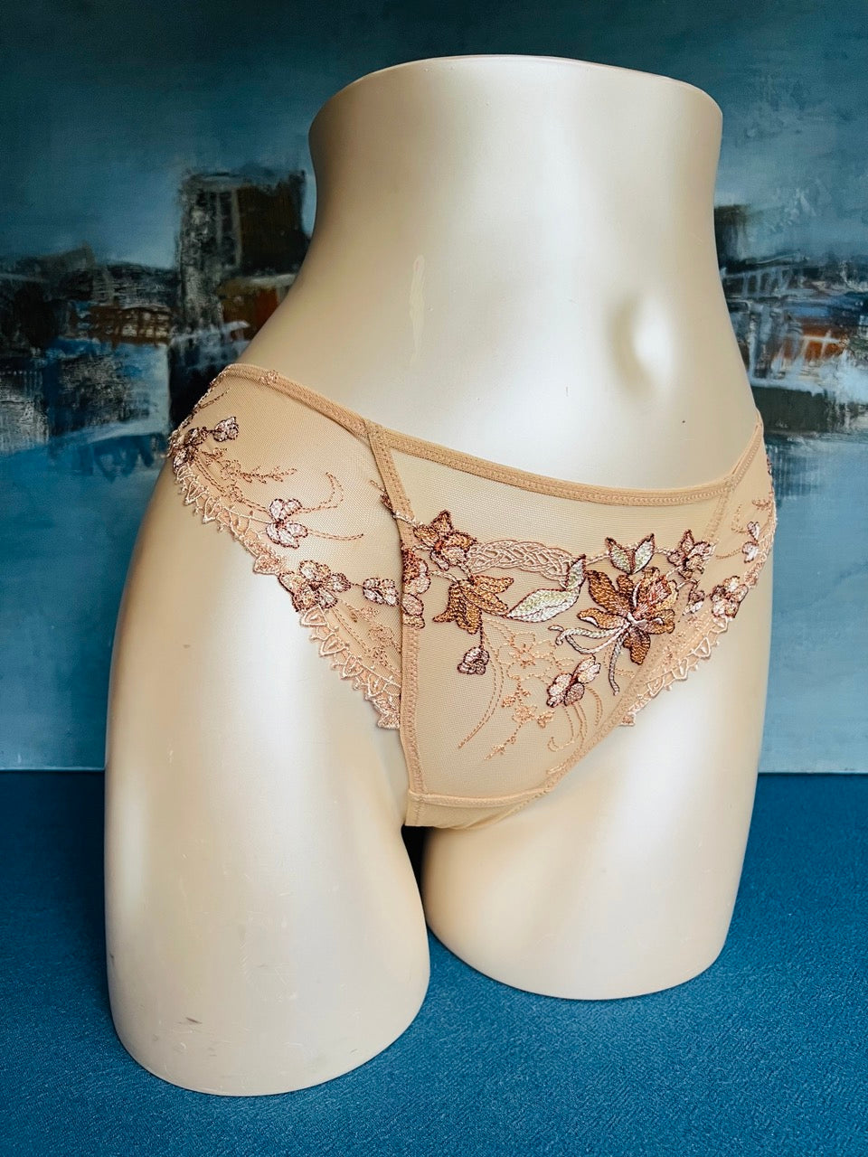 Culotte tanga (beige) - LODGE EN FLEURS - Lise Charmel