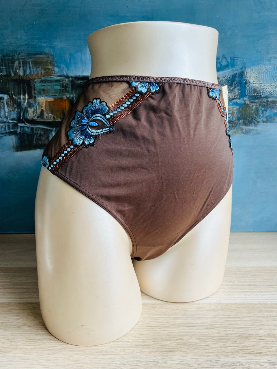 Culotte slip haut - KATARINA marron - Simone Pérèle