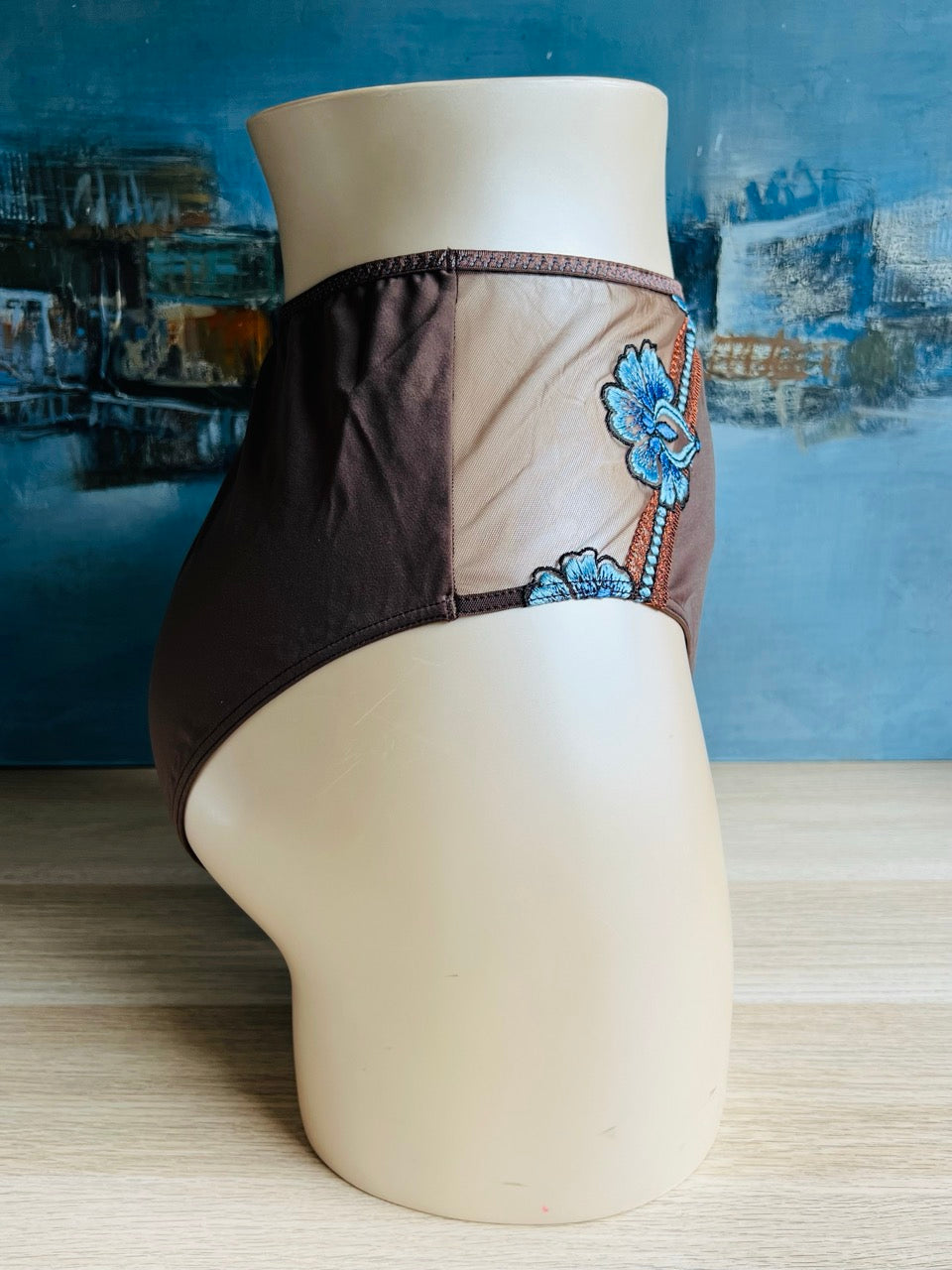 Culotte slip haut - KATARINA marron - Simone Pérèle