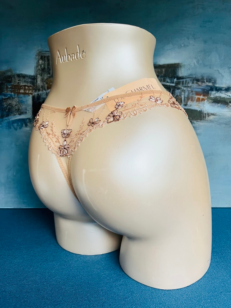 Culotte tanga (beige) - LODGE EN FLEURS - Lise Charmel