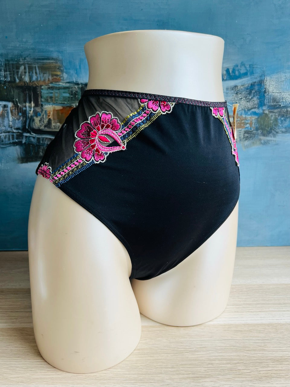 Culotte slip haut - KATARINA noir - Simone Pérèle
