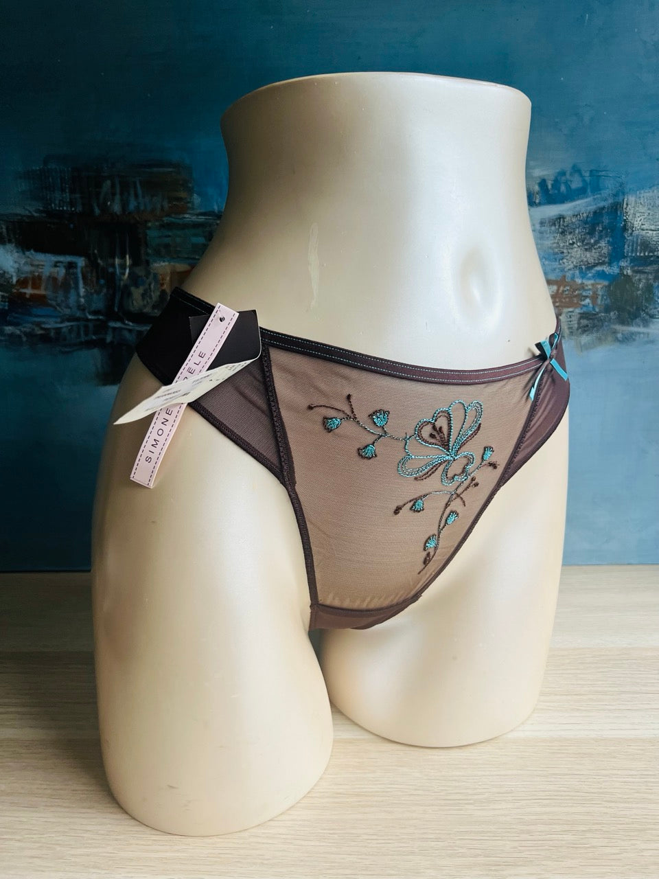 Culotte tanga - ELIZA (marron) - Simone Pérèle