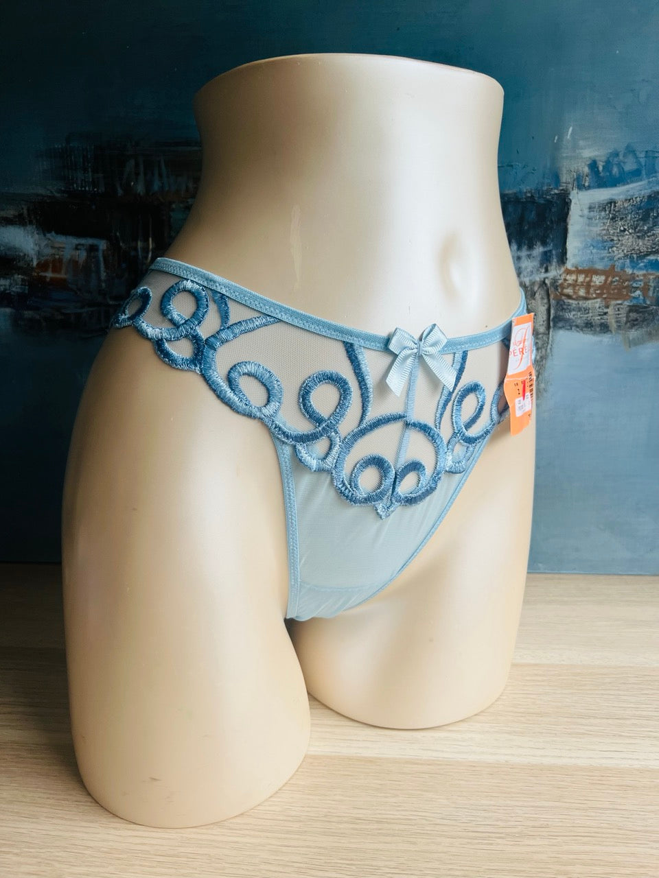 Culotte tanga - SAMARA (bleu) - Simone Pérèle