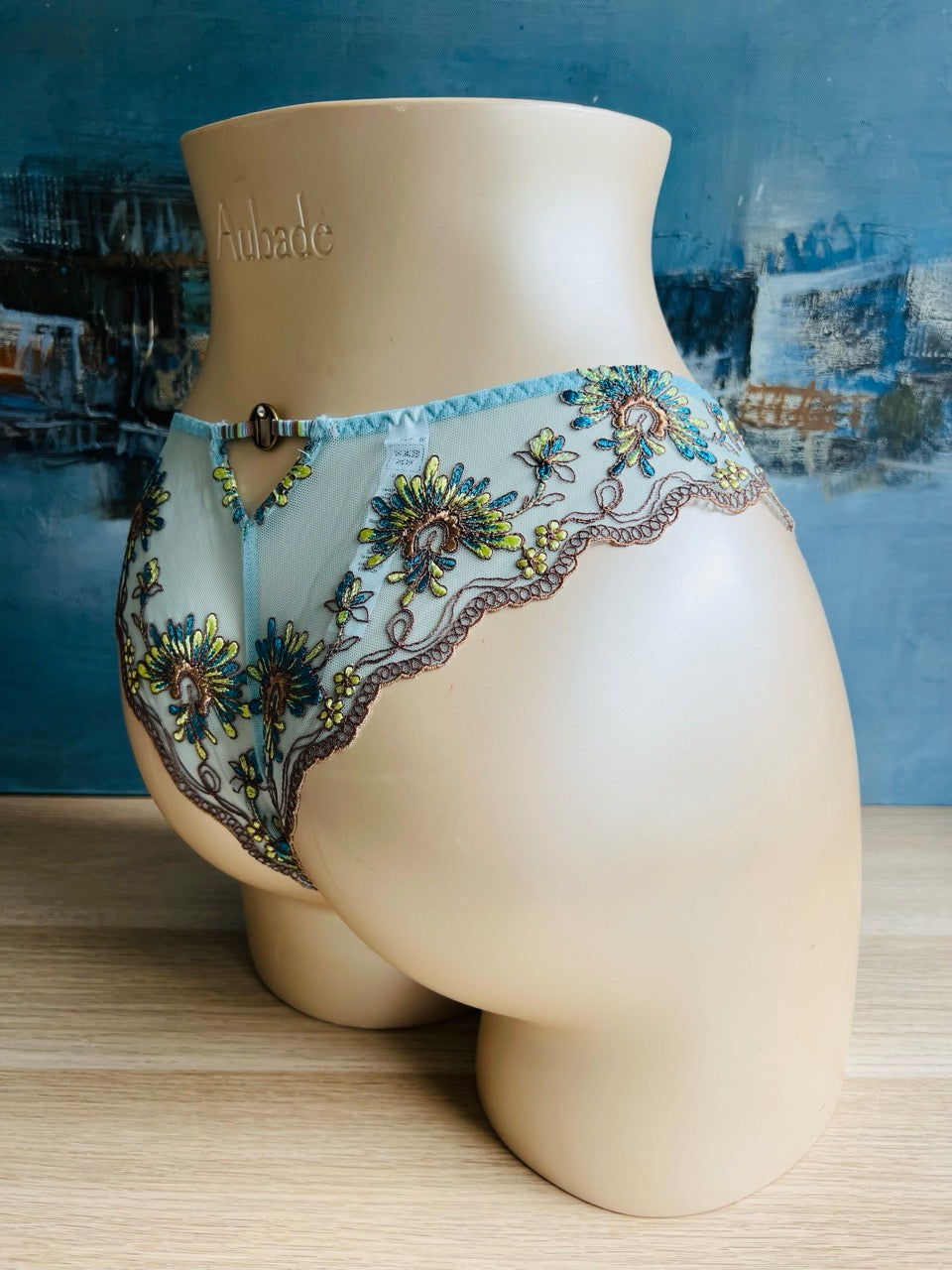 Culotte tanga - JAKARTA (bleu) - Lejaby