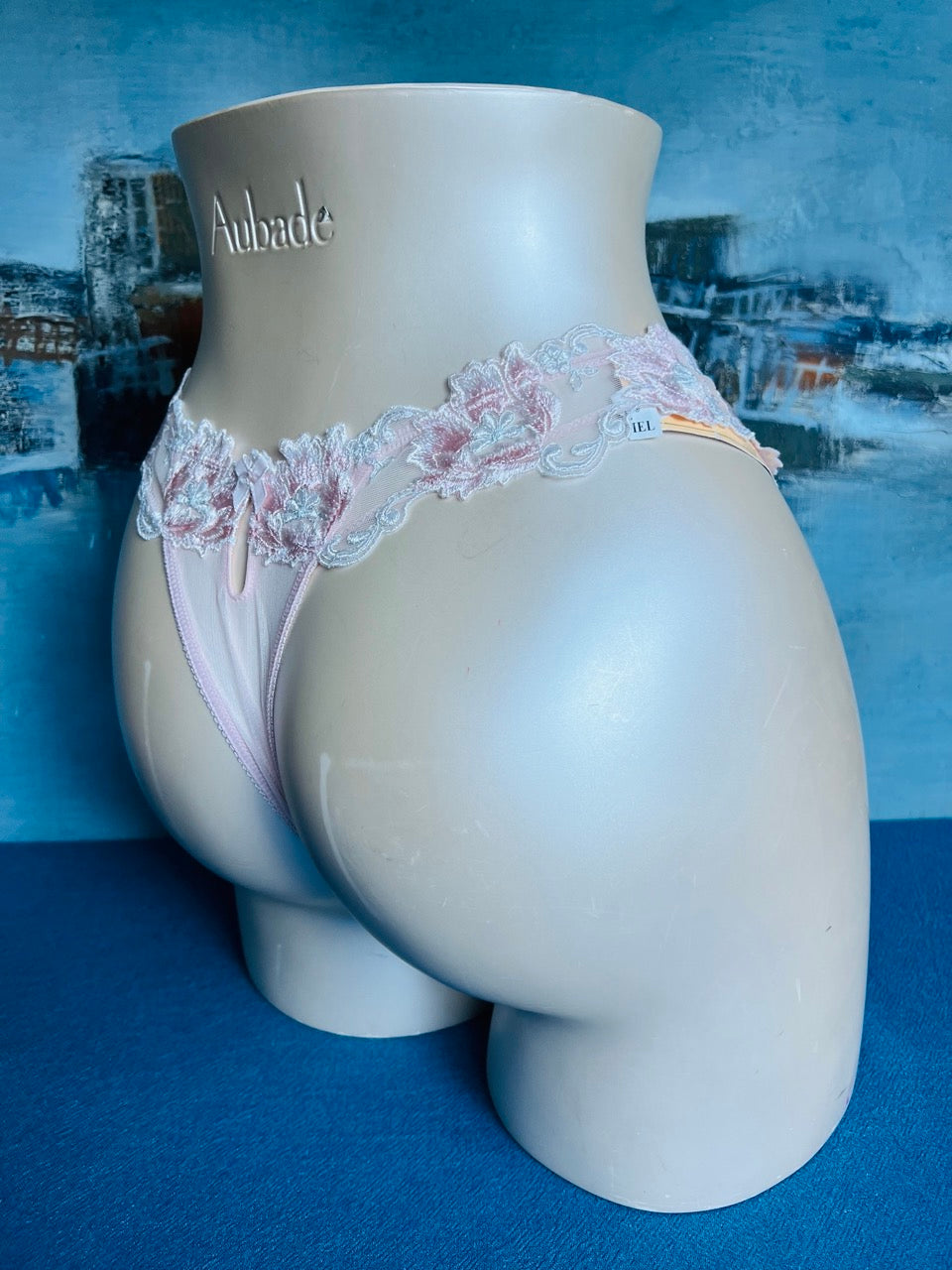 Culotte tanga - MOTS D'AMOUR rose - Lise Charmel