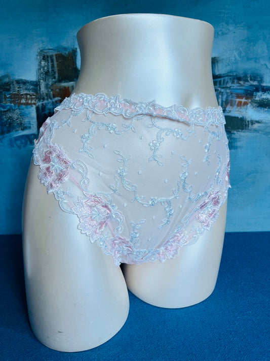 Culotte slip haut - MOTS D'AMOUR rose - Lise Charmel