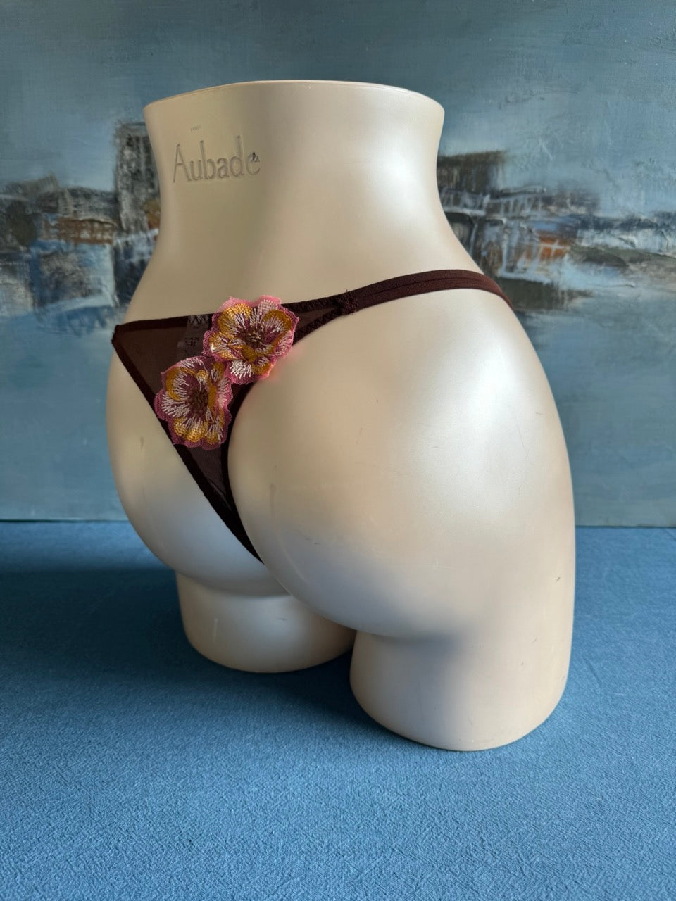 Culotte string - SOUFFLE DE FLEUR (marron) - Aubade