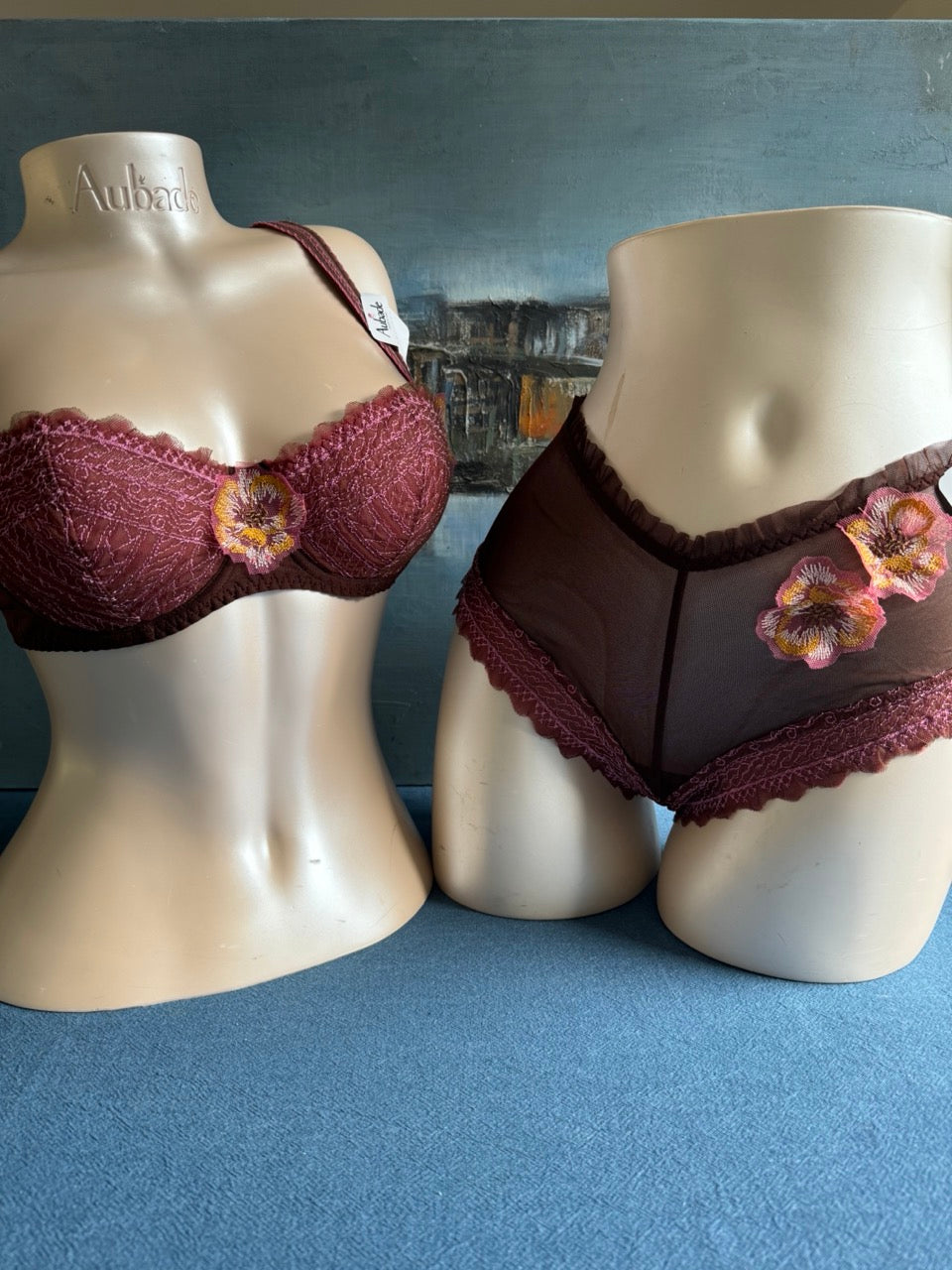 Culotte shorty - SOUFFLE DE FLEUR (marron) - Aubade