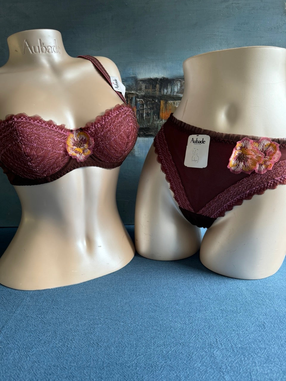 Culotte brésilienne - SOUFFLE DE FLEUR (marron) - Aubade