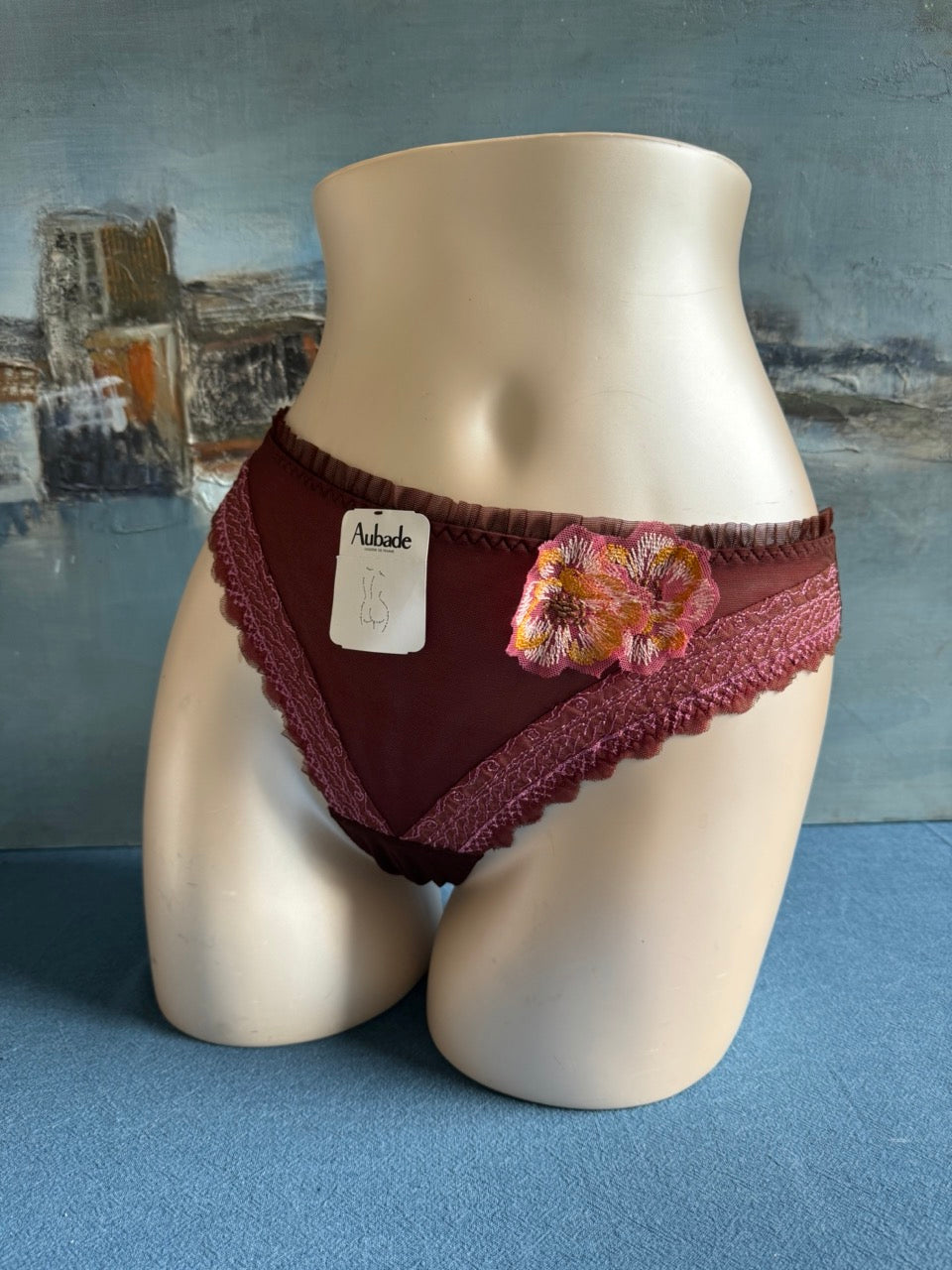 Culotte brésilienne - SOUFFLE DE FLEUR (marron) - Aubade