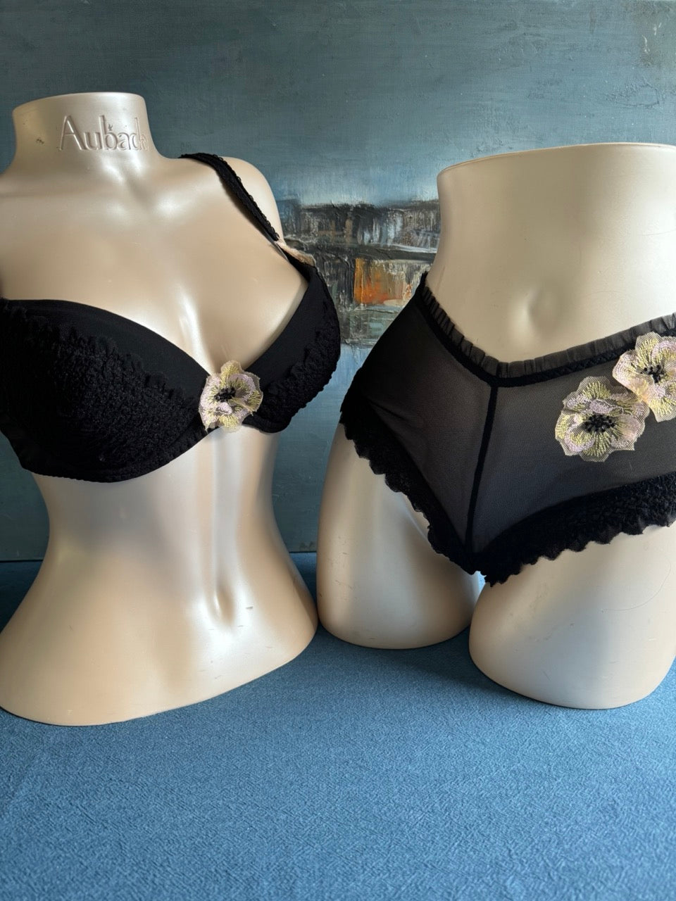 Culotte shorty - SOUFFLE DE FLEUR (noir) - Aubade